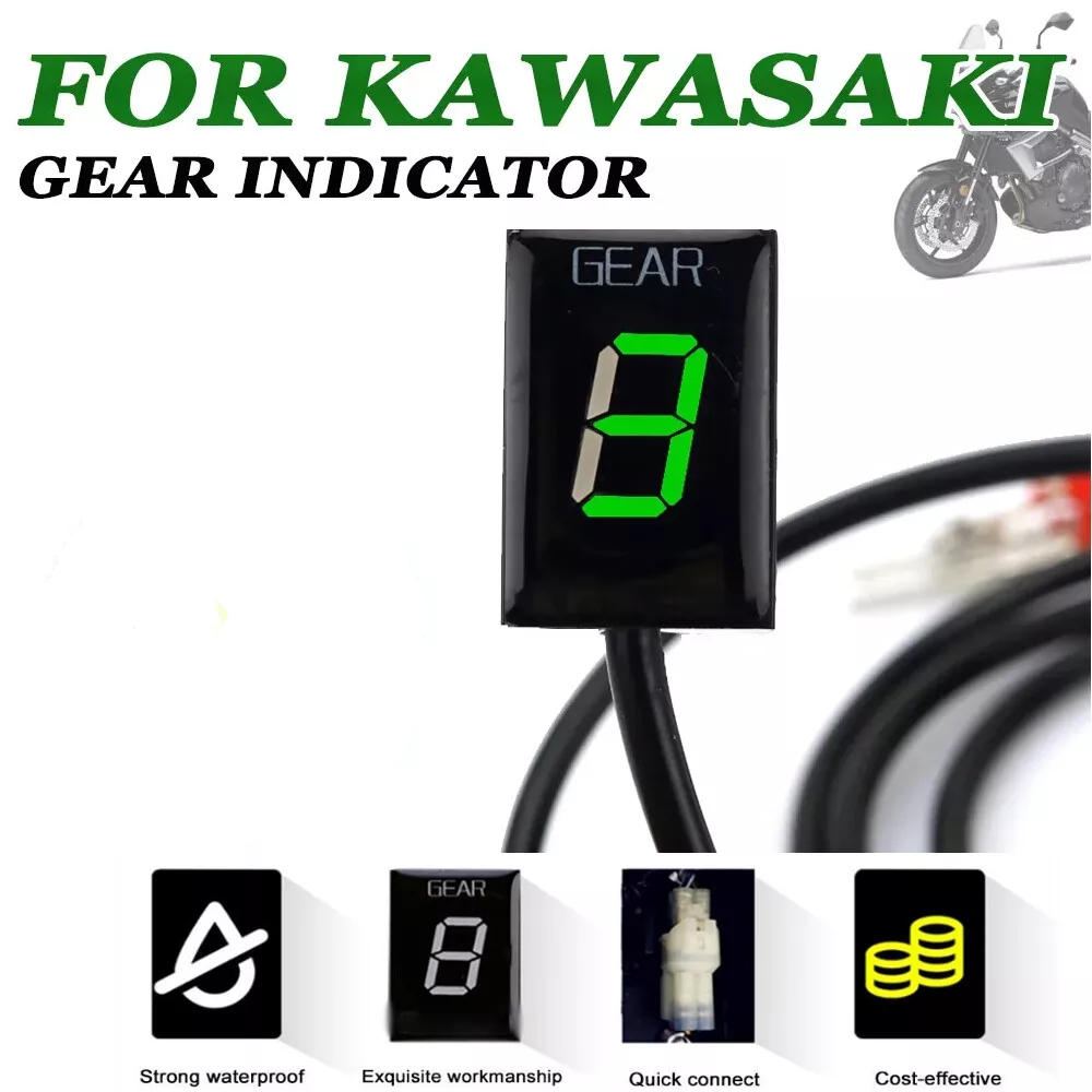 LED EFI Motorcycle Gear Indicator Green For Kawasaki ZX-6R