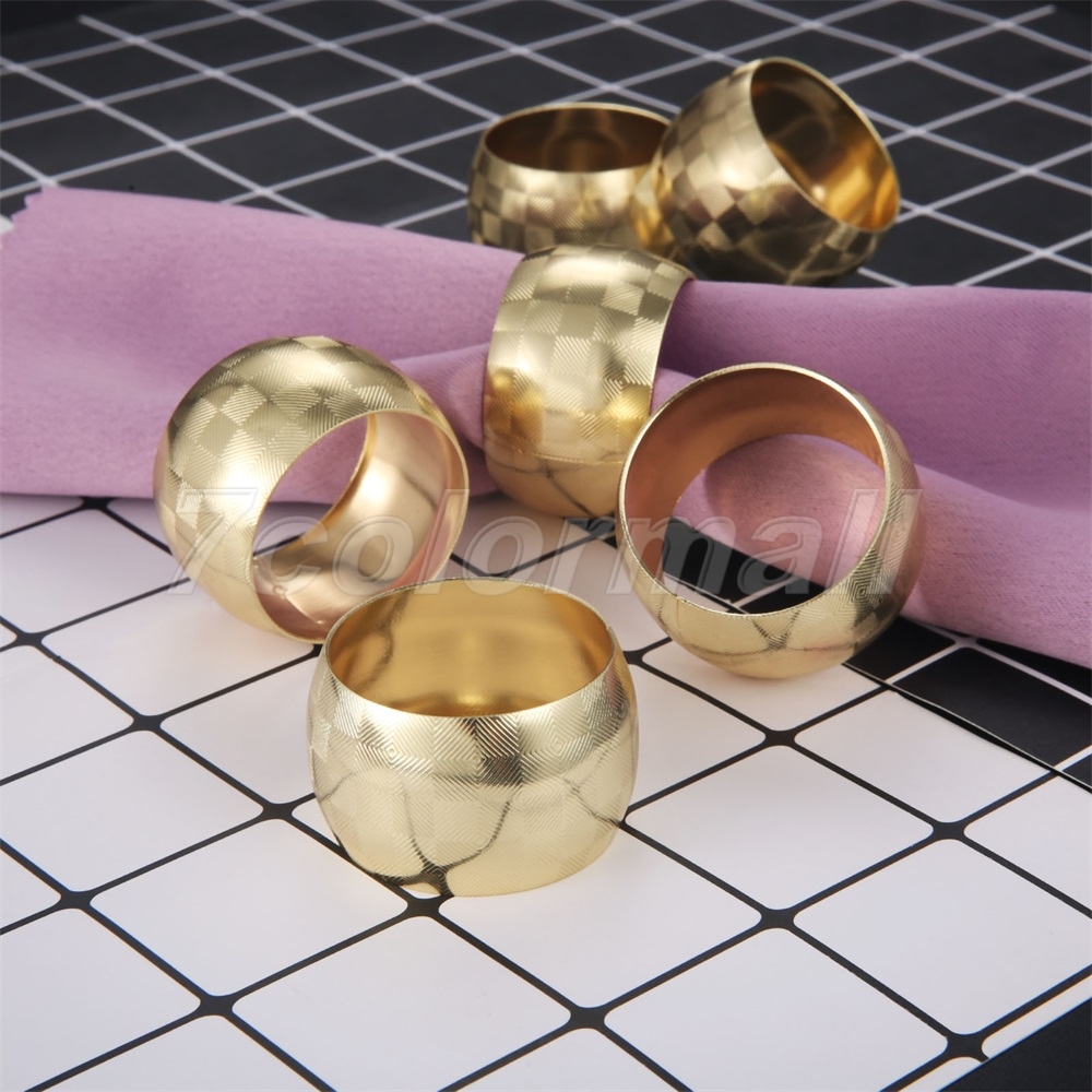 24Pcs Silver Flower Napkin Rings Buckle Serviette Holder Banquet Dinner Table